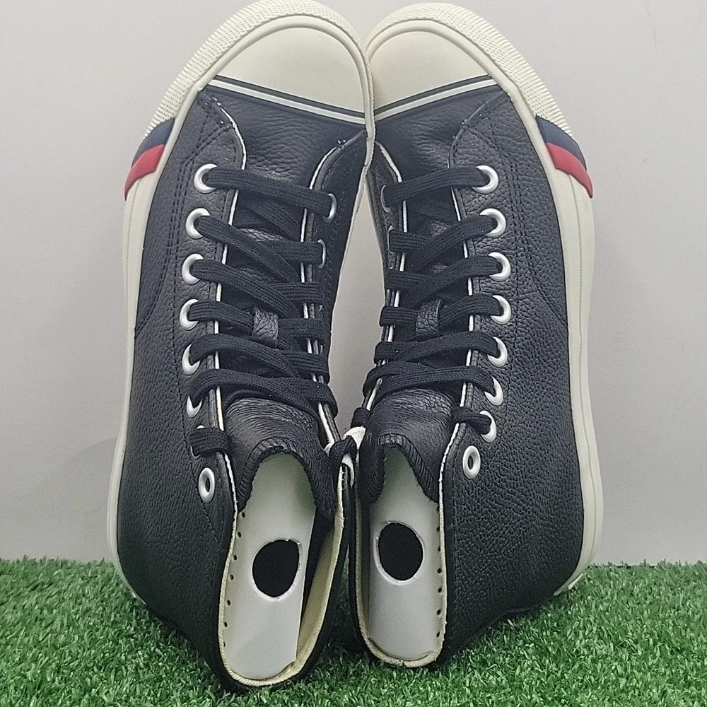 Pro Keds Royale Hi Shoes Men's 6 Medium High‎ Top Black Leather Sneakers w/ Box